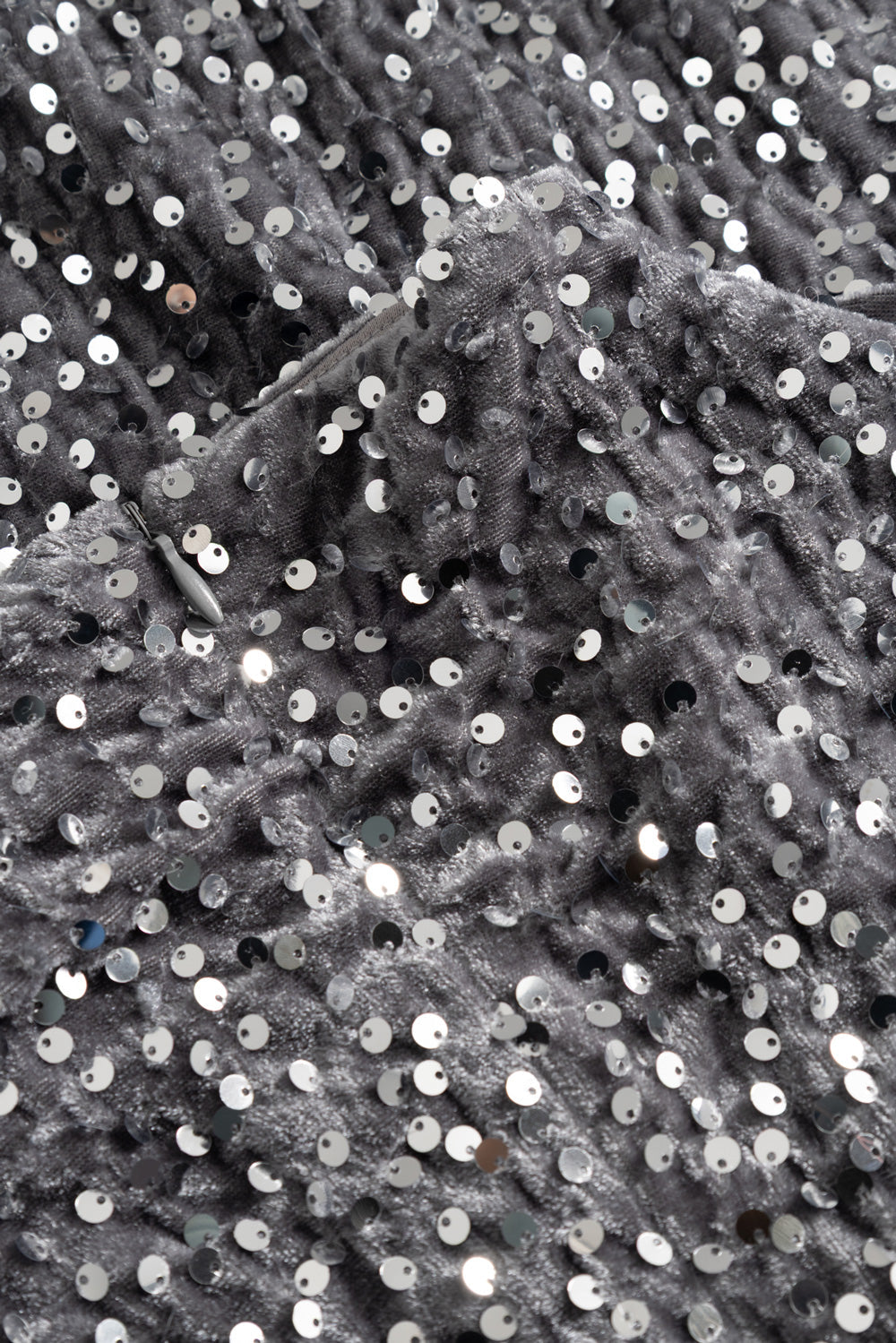 Kali-Kleid Asphalt Silbergrau