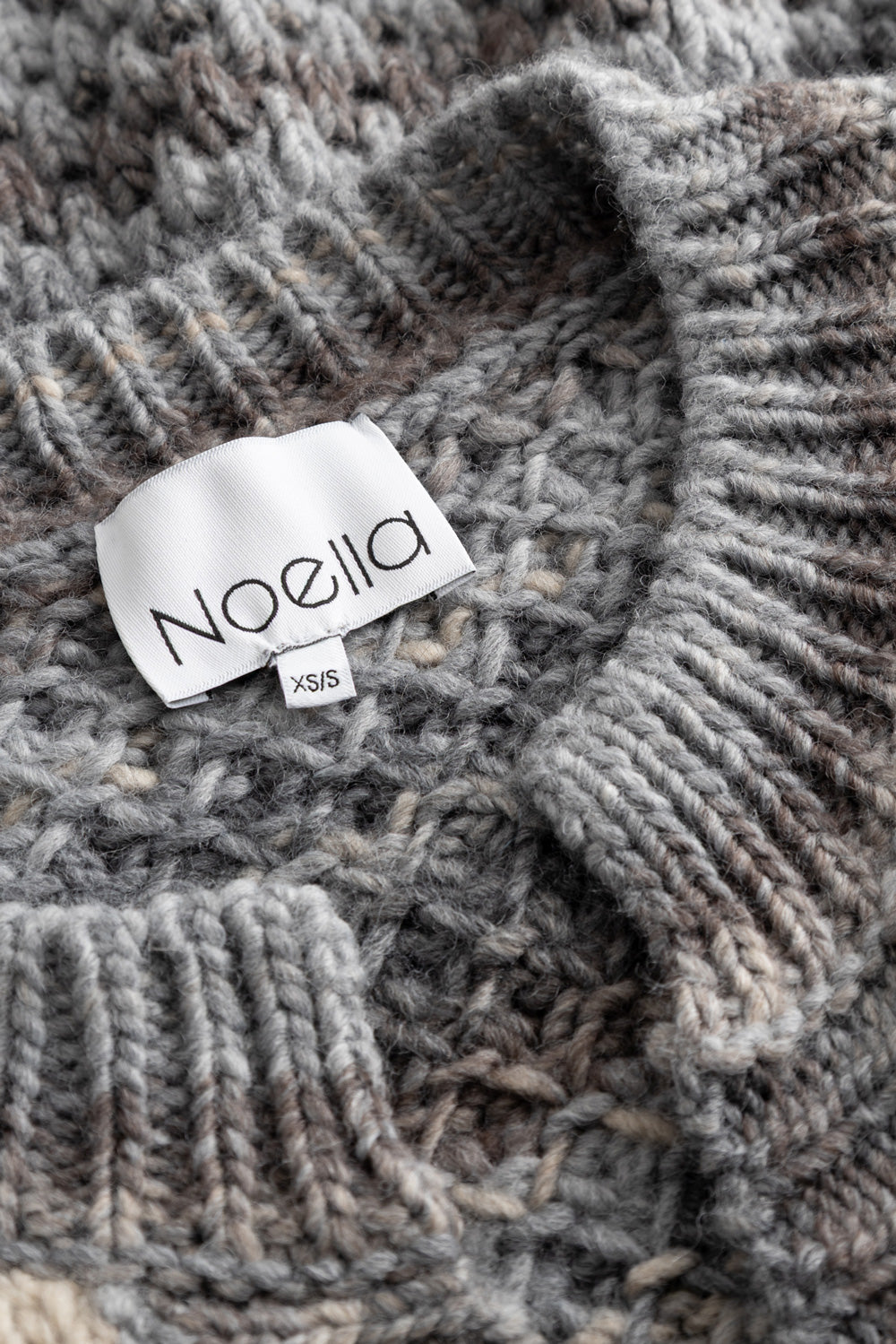 Strickjacke Gio Hellgrau Melange