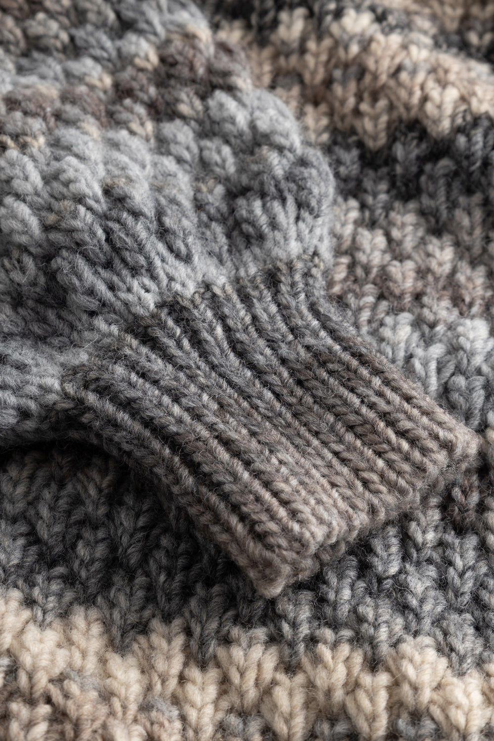Strickjacke Gio Hellgrau Melange