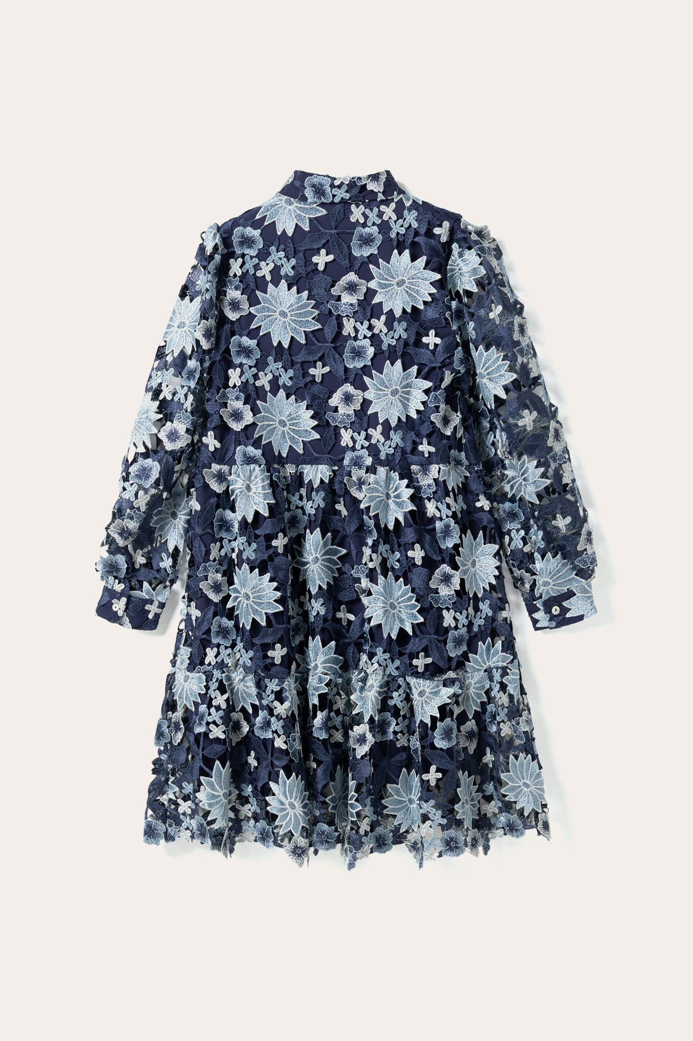 Star LS Kleid Dunkelblau Mix