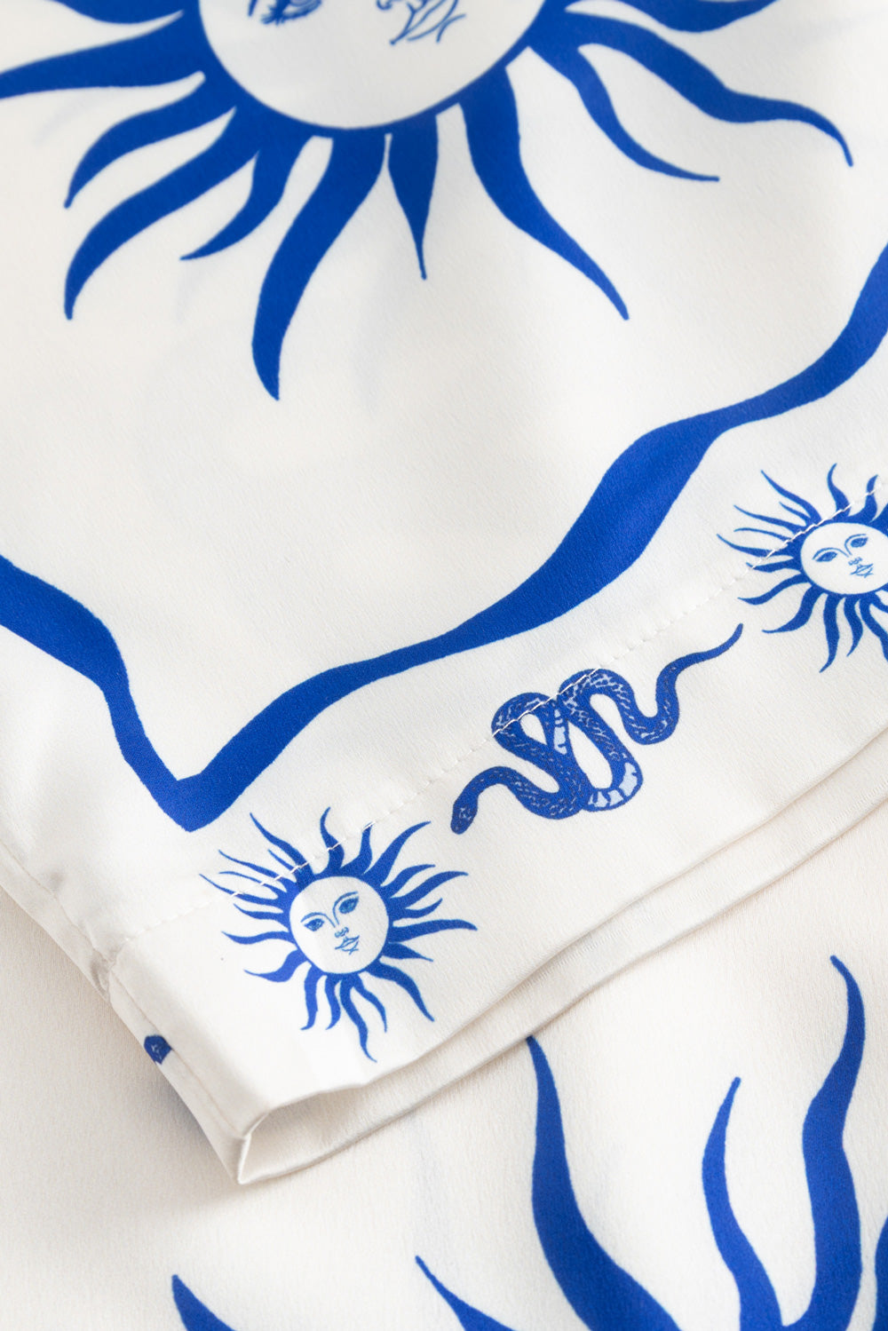 Kimona Hose Chana Blau Print