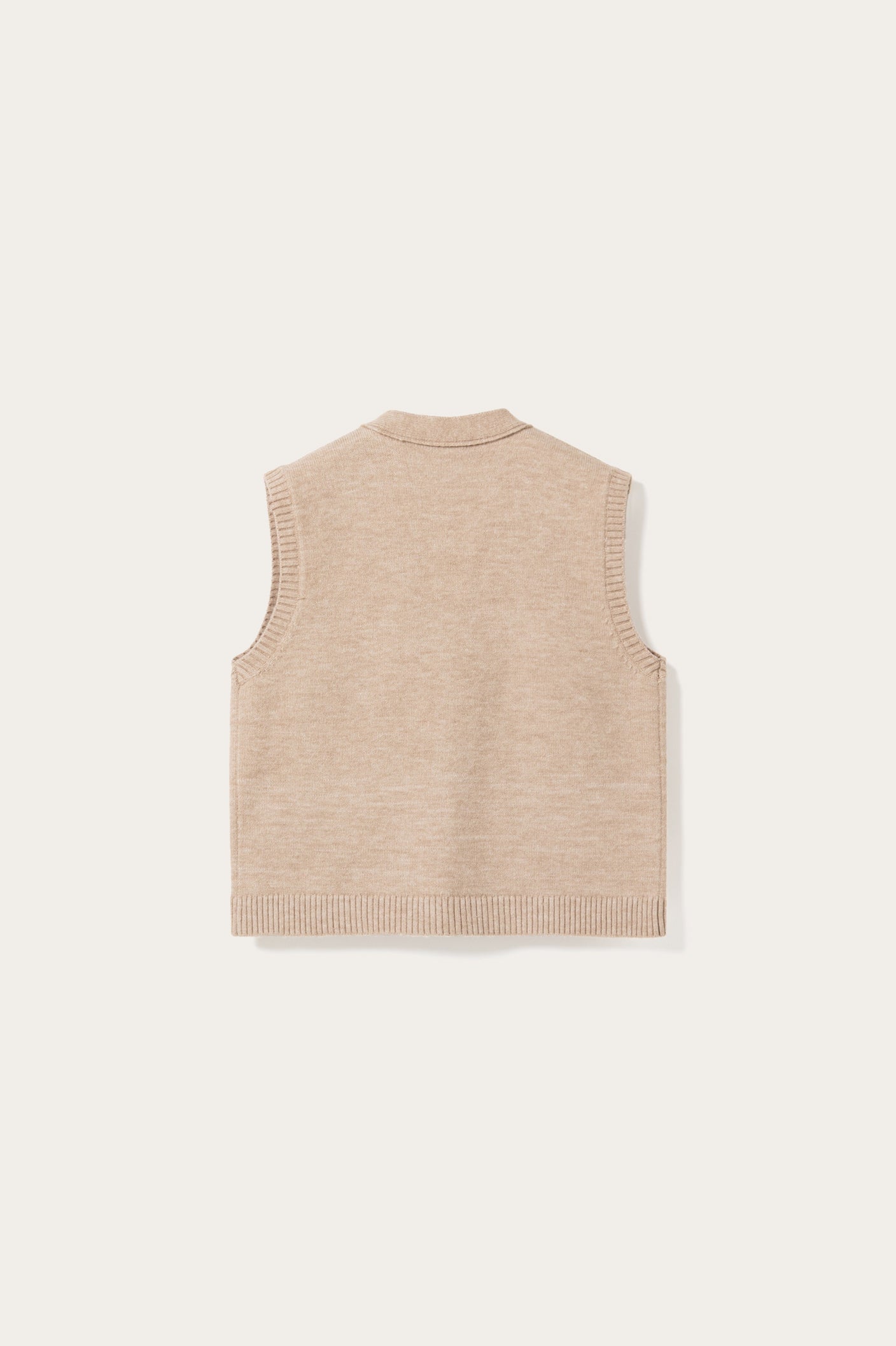 N-Marilynn Strickweste Sand Melange