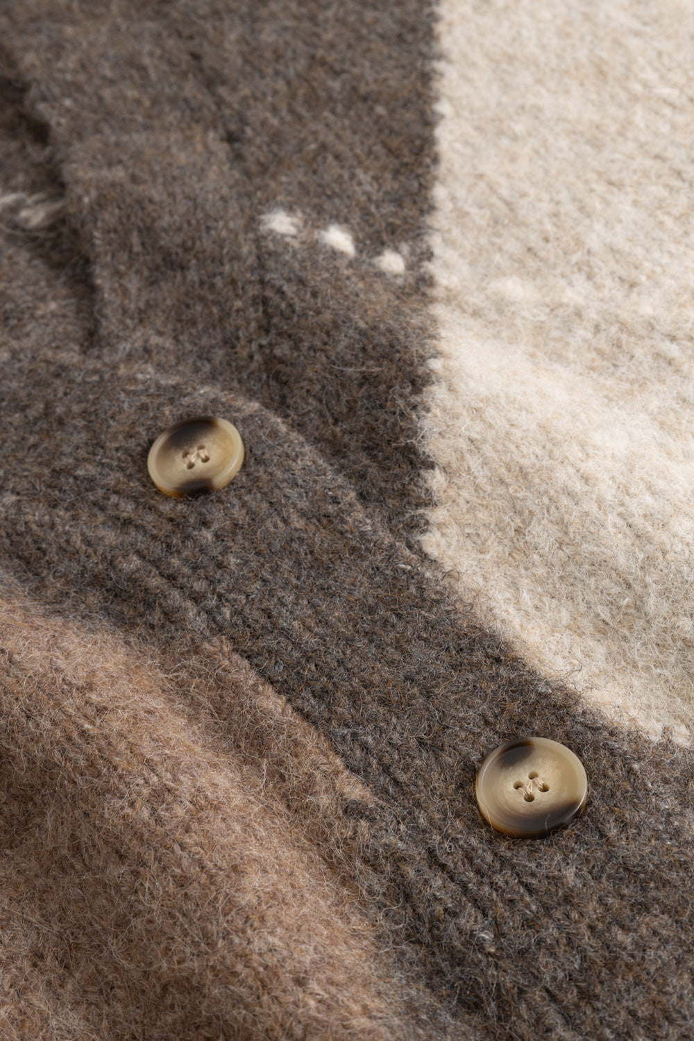 N-Laiana Strickjacke Aschbraun Melange
