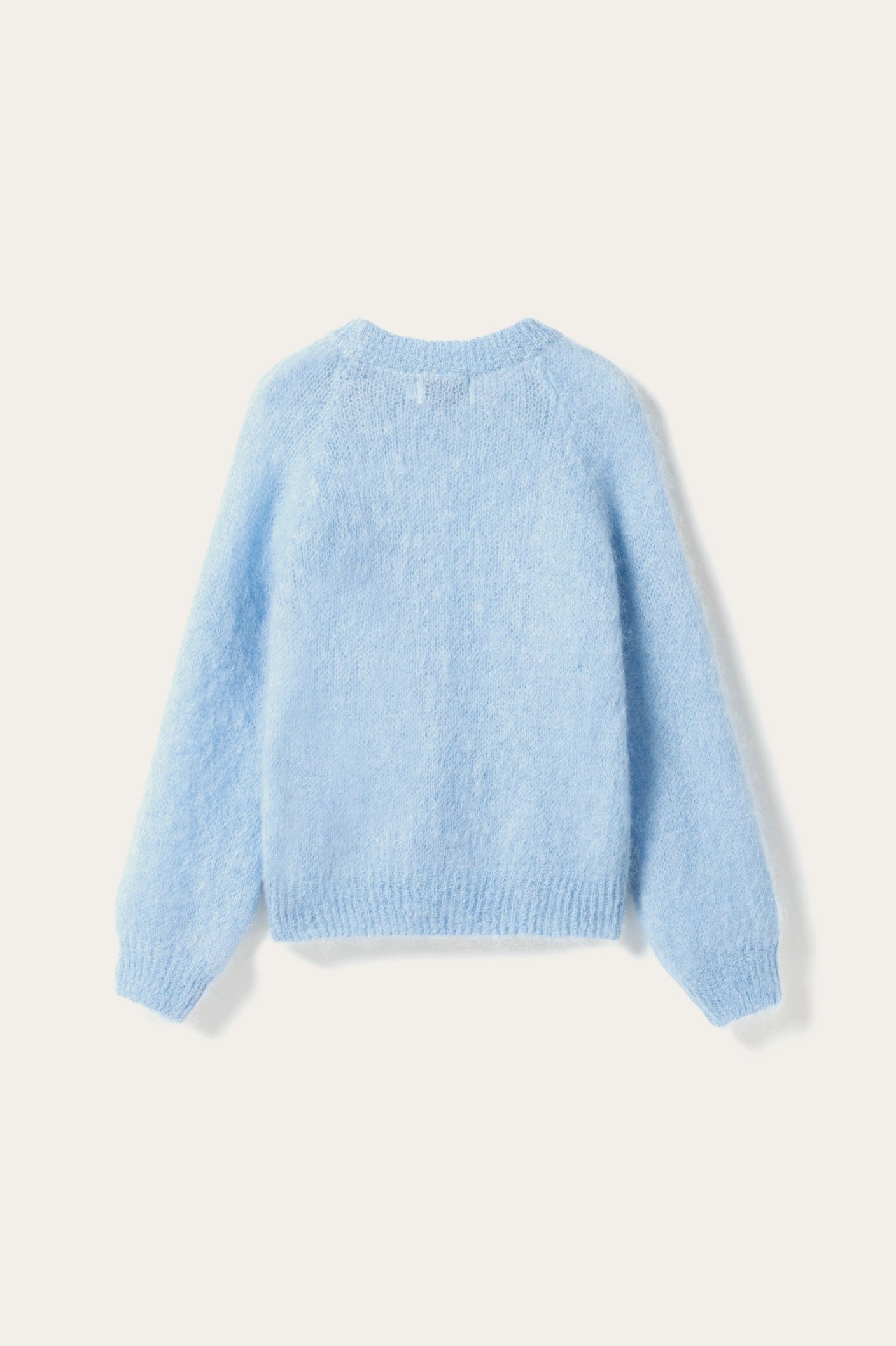 N-Latora Mohair-Strick Babyblau
