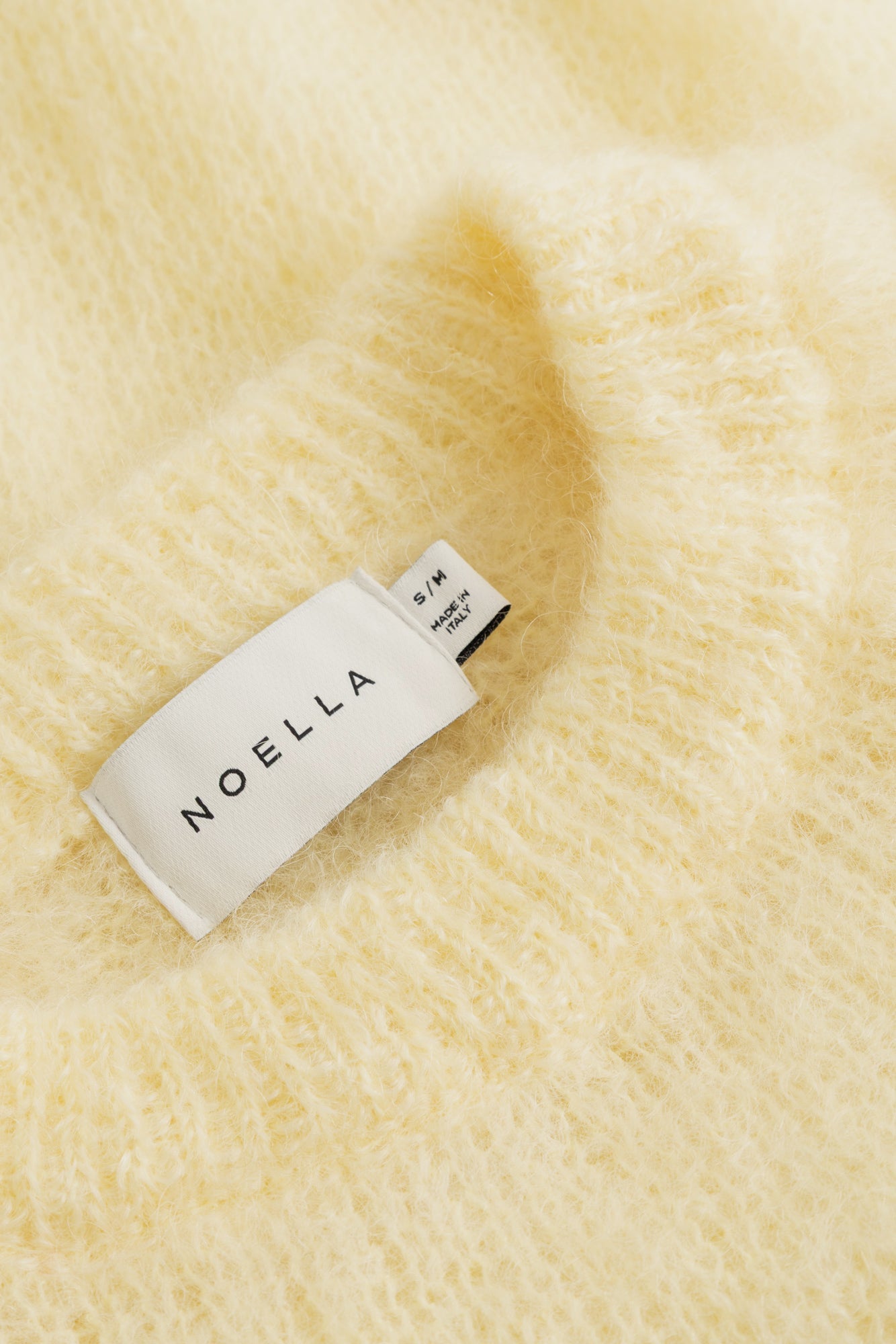 N-Latora Mohairstrick Hellgelb