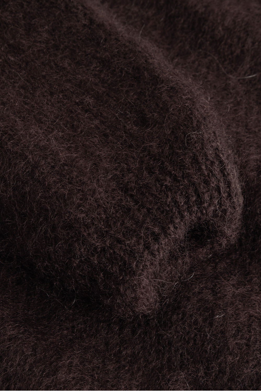 N-Kae Mohair Cardigan Dunkelbraun Schokolade