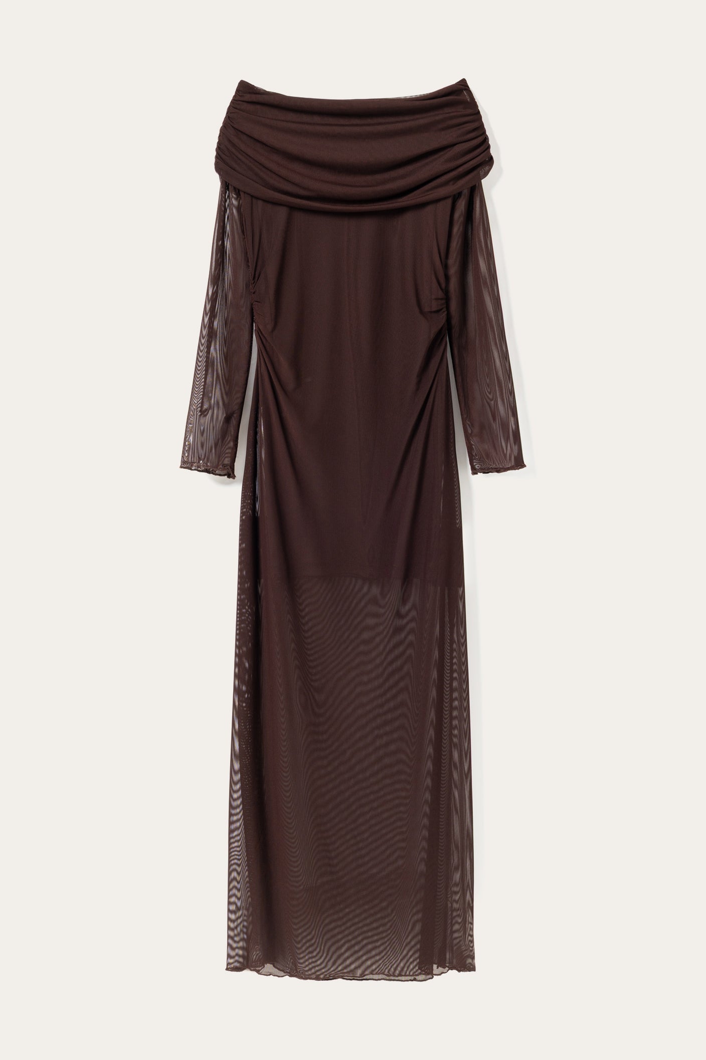 N-Melani LS Kleid Dunkle Schokolade