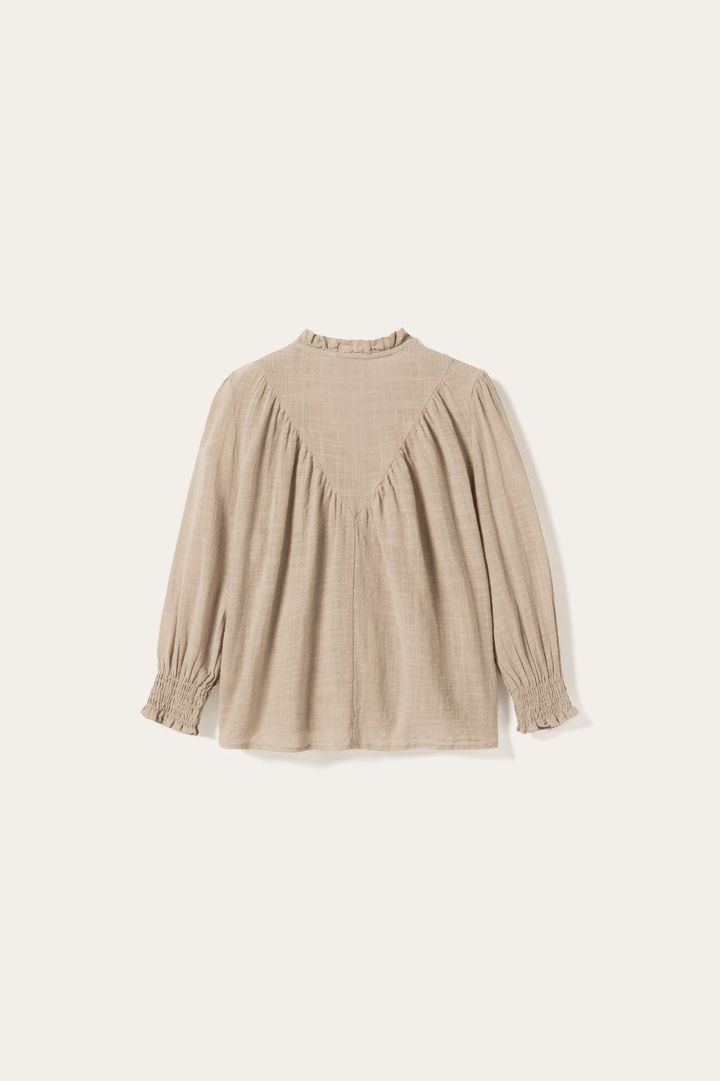 N-Marin Bluse Grau Elfenbein