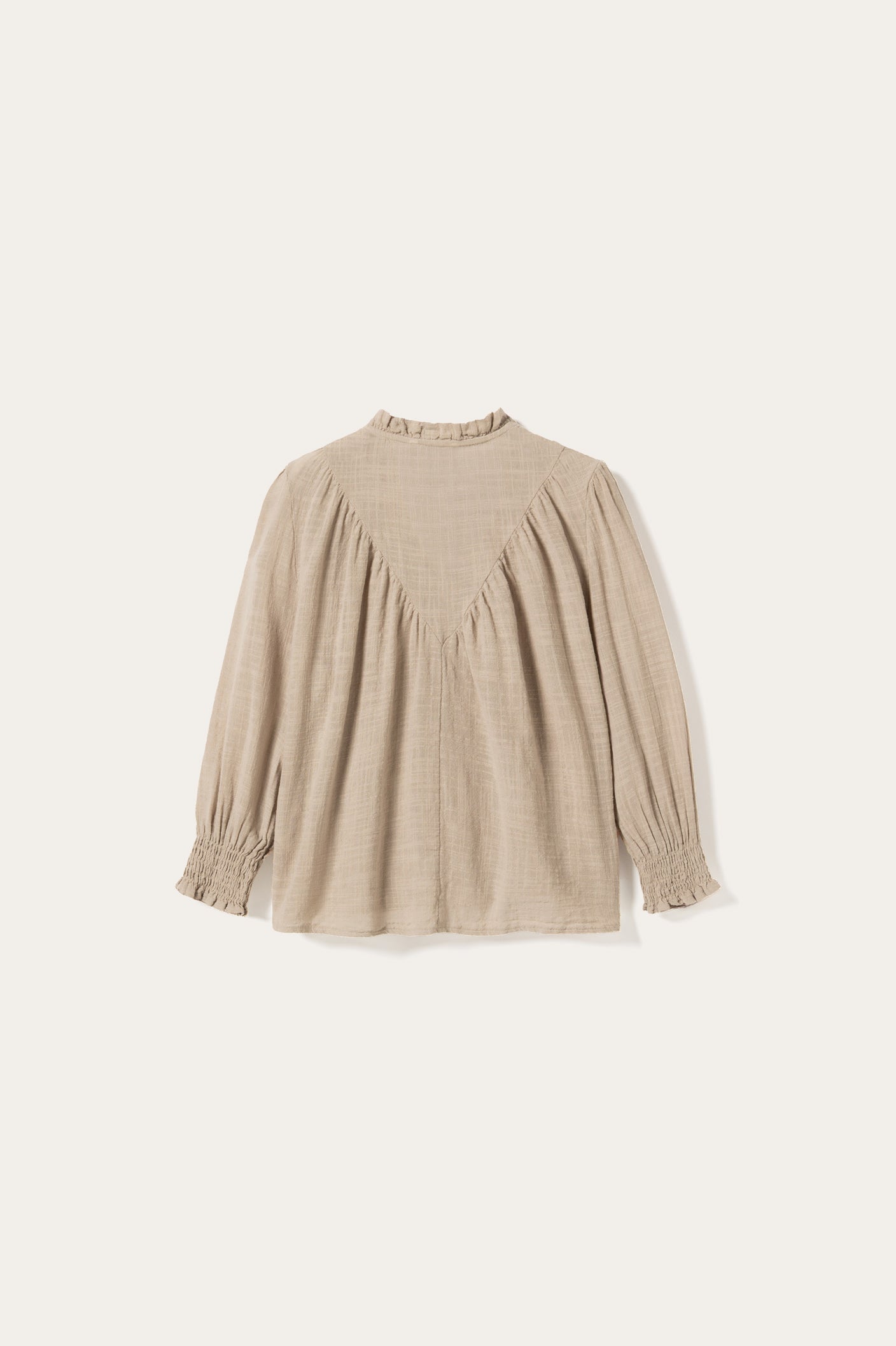 N-Marin Bluse Grau Elfenbein