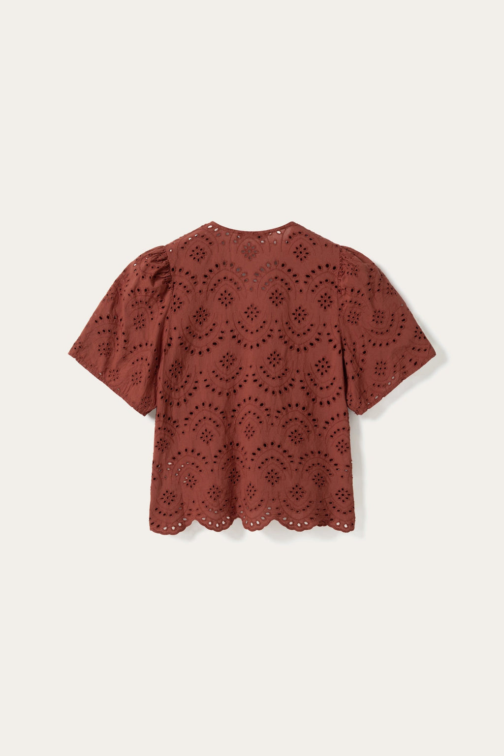 N-Mika Bluse Terrakotta