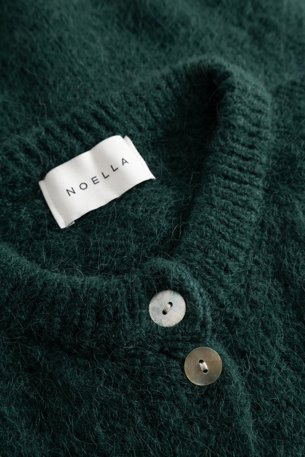 N-Kae Strickjacke Flaschengrün