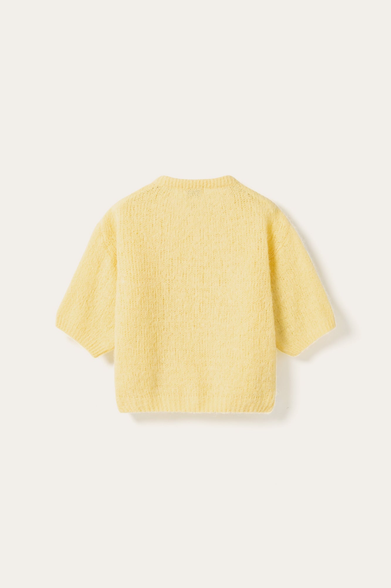 N-Kae SS Strickjacke Buttergelb