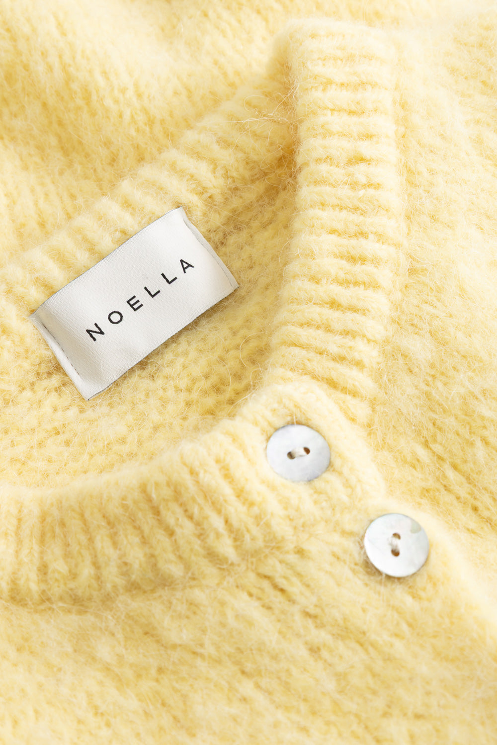 N-Kae SS Strickjacke Buttergelb