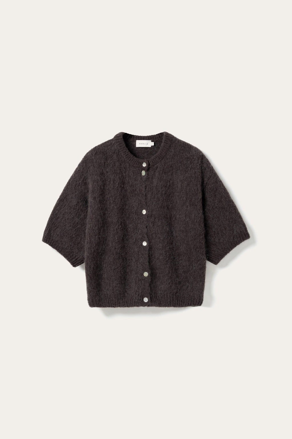 N-Kae SS Strickjacke Schokolade