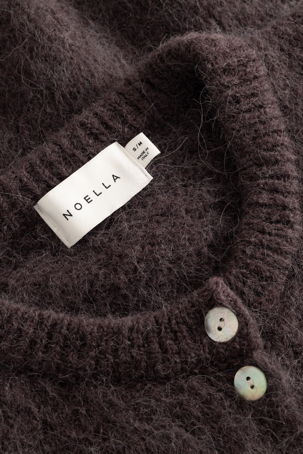 N-Kae SS Strickjacke Schokolade