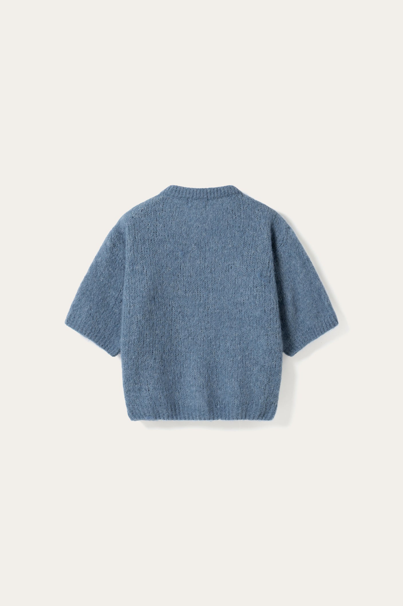 N-Kae Strickjacke aus Jeans-Melange