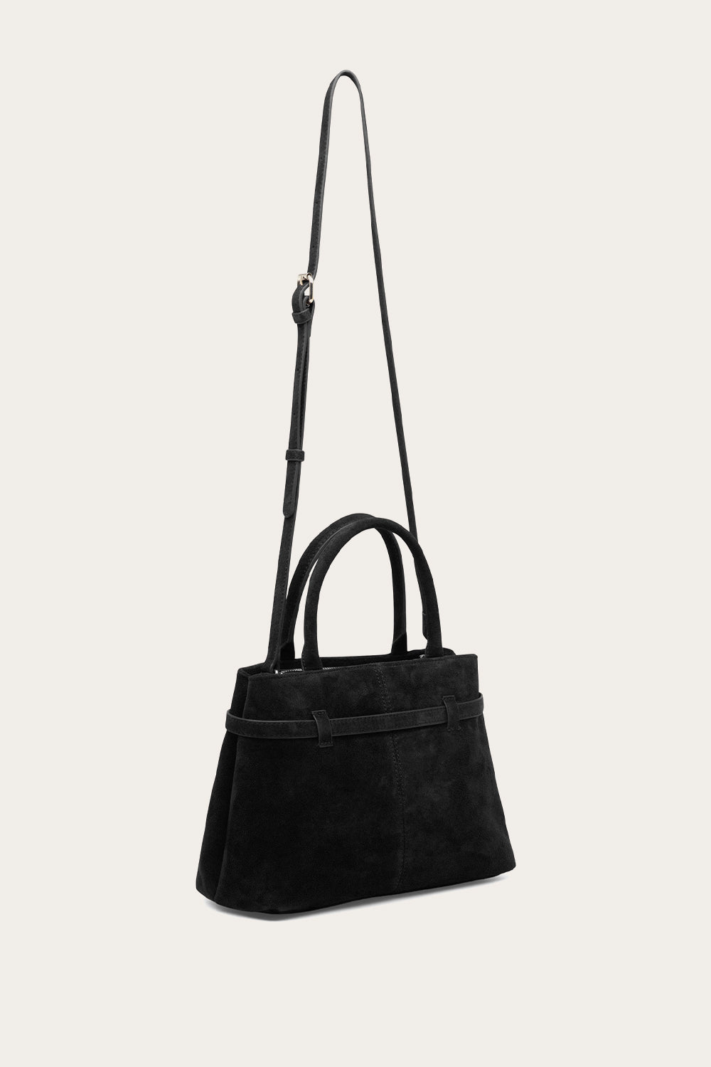 Macie Tasche Echtes Wildleder Schwarz