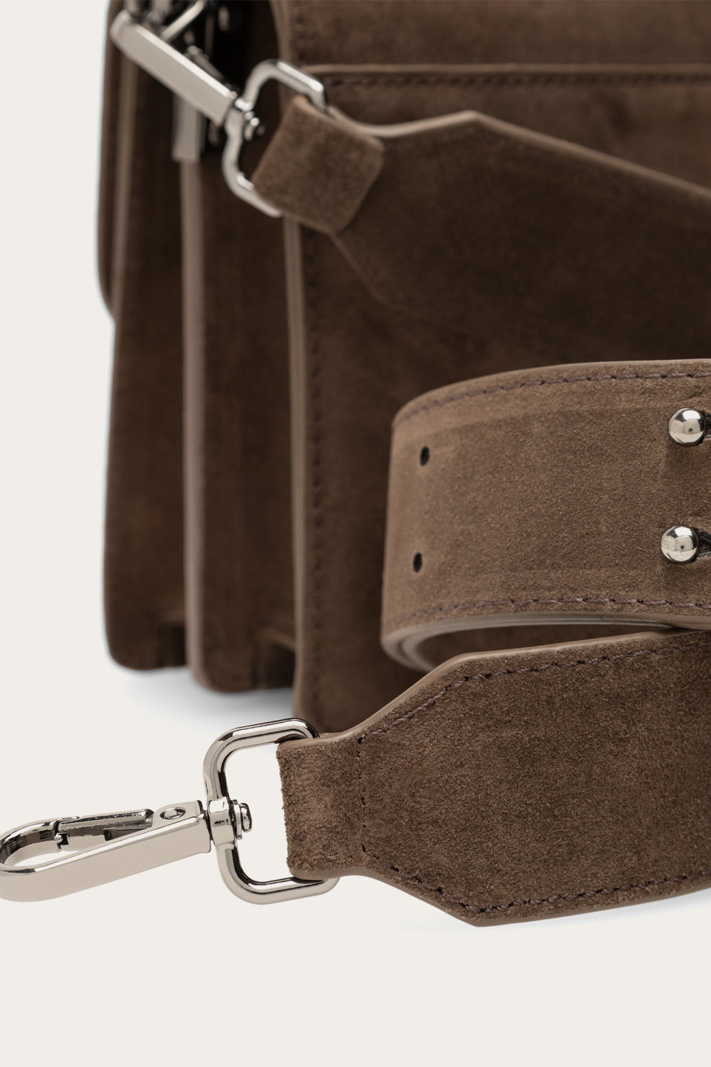 Adele Tasche Echtes Wildleder Asche
