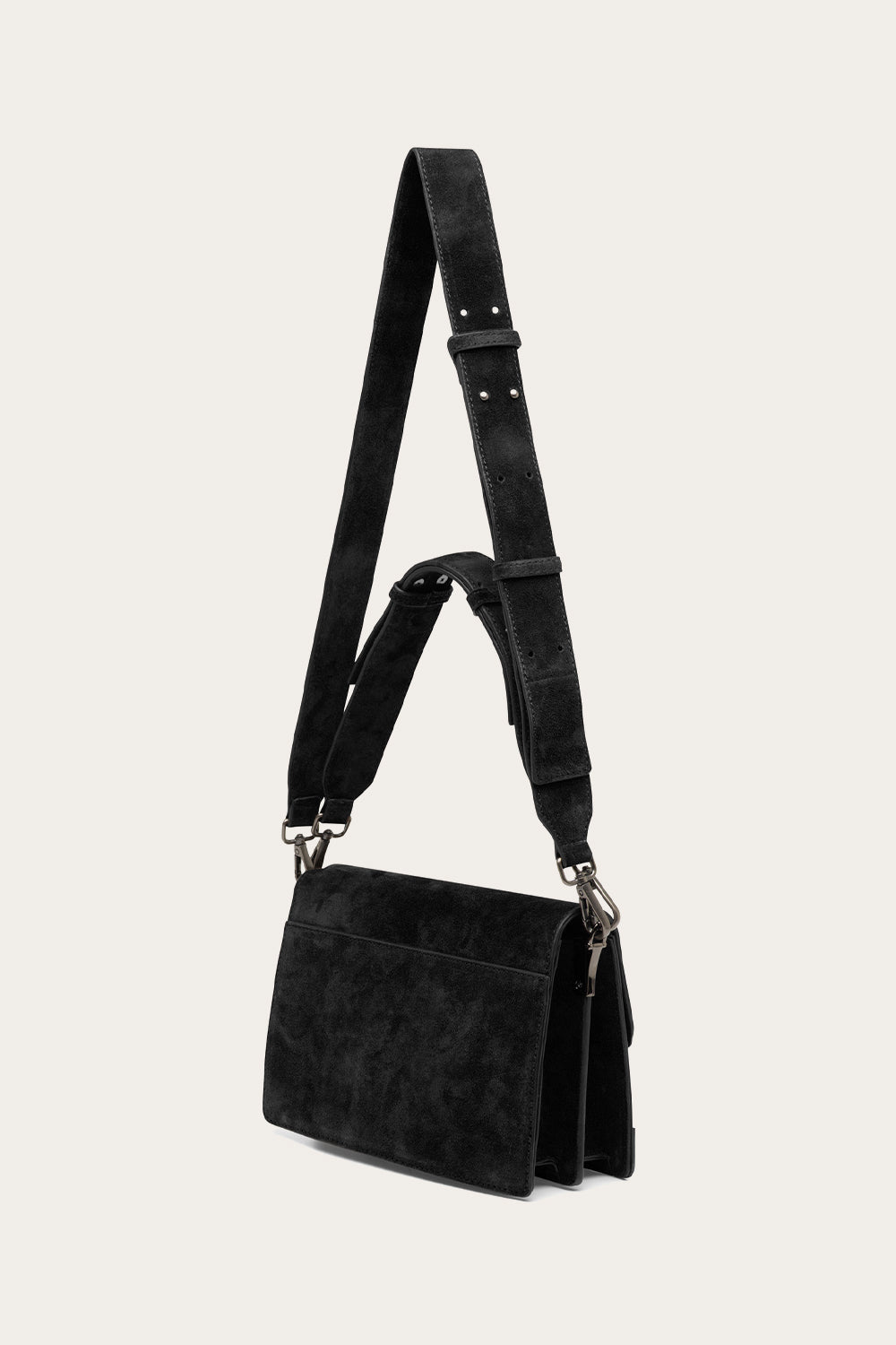 Adele Tasche Echtes Wildleder Schwarz