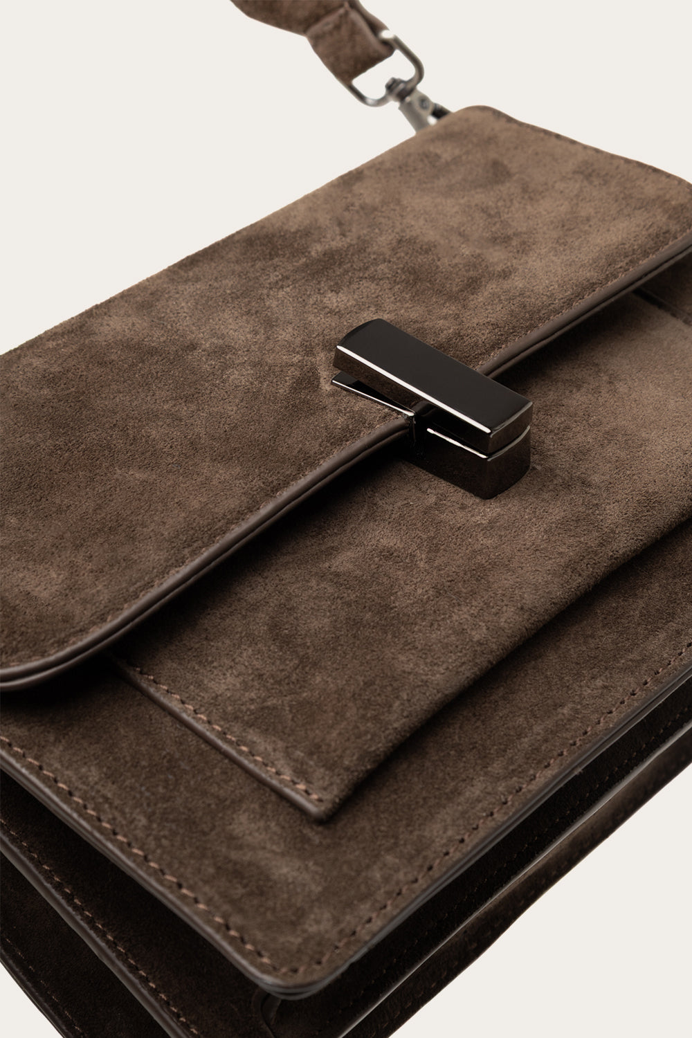 Adele Tasche Echtes Wildleder Schokolade