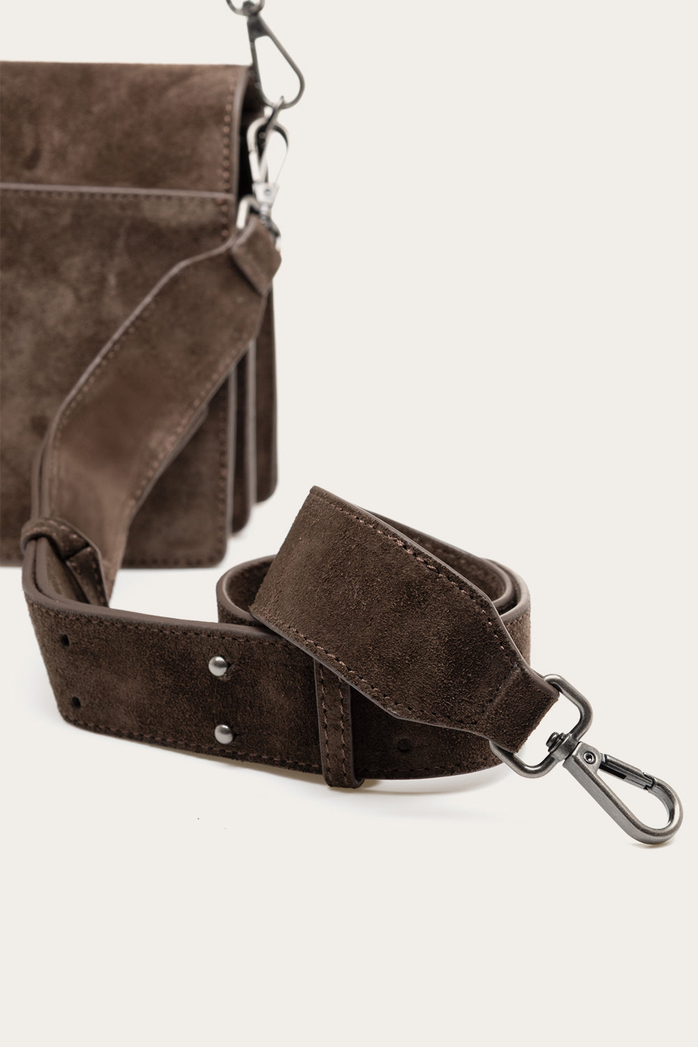 Adele Tasche Echtes Wildleder Schokolade