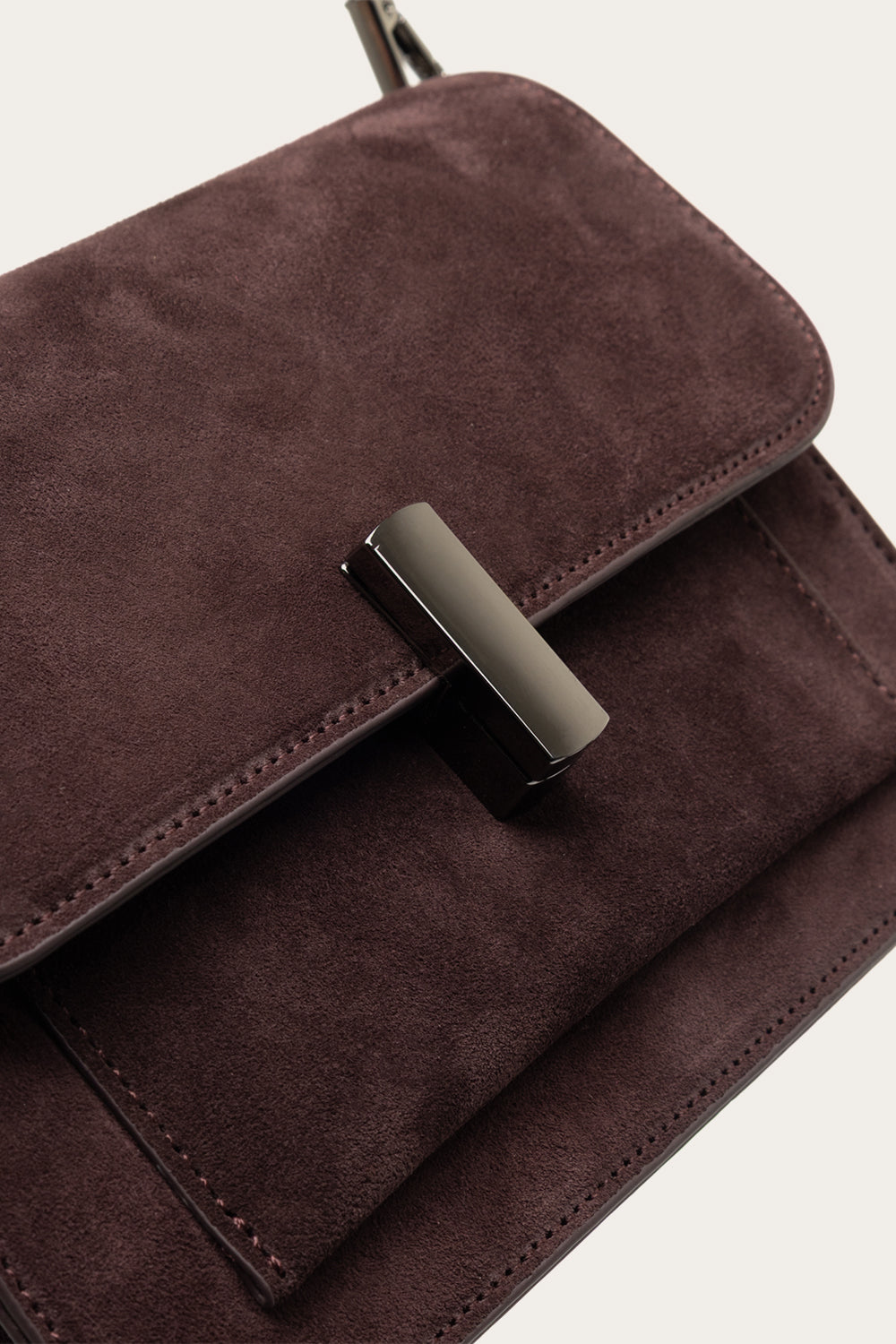 Adele Tasche Echtes Wildleder Pflaume