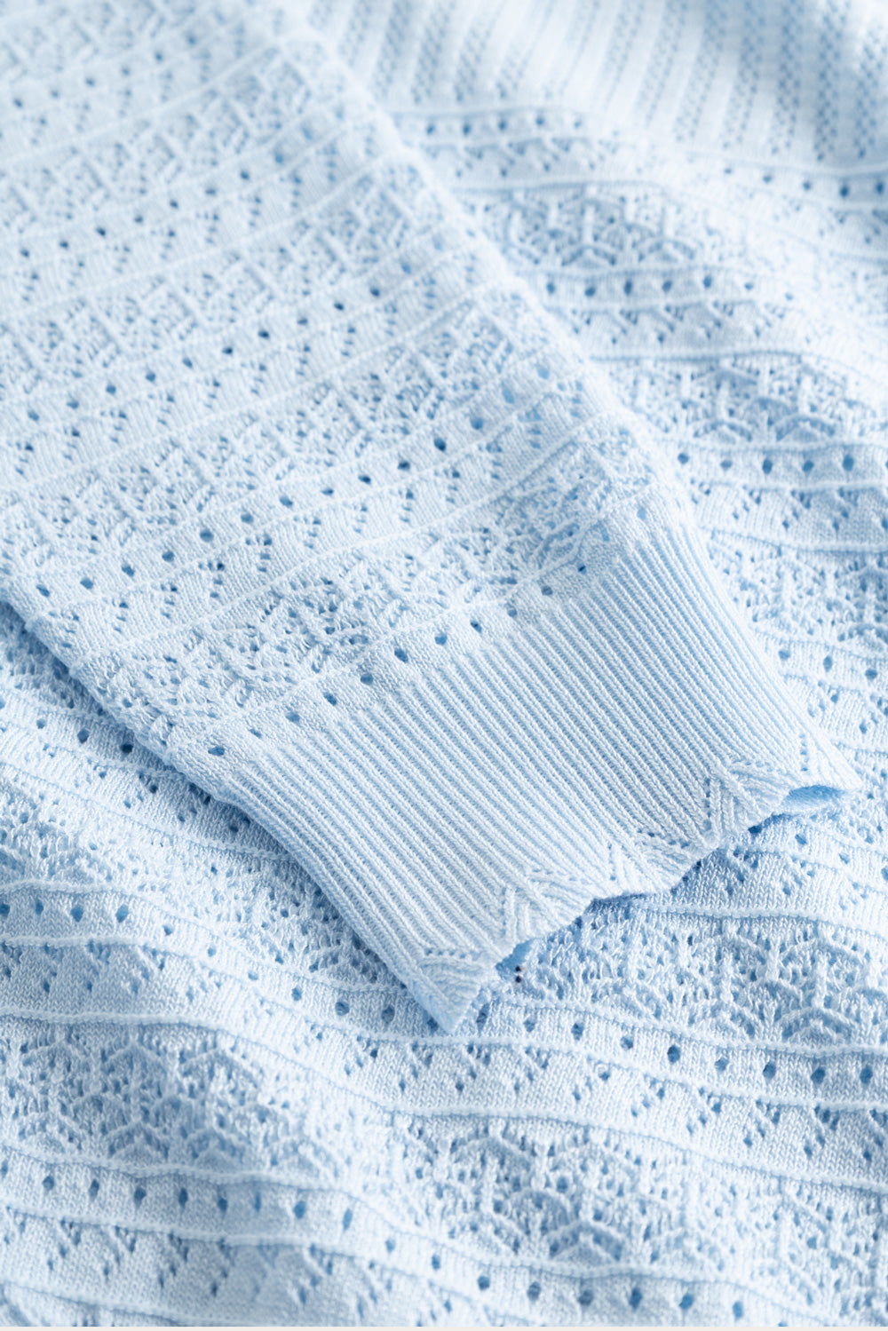 N-Margrit Strickjacke Hellblau
