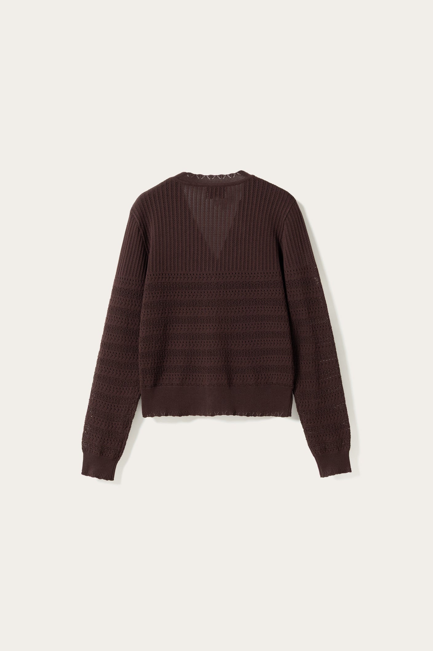 N-Margrit Strickjacke Mahagoni