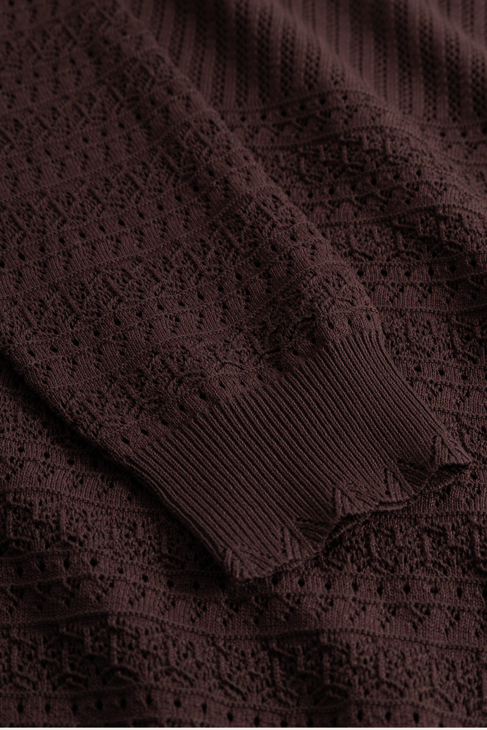 N-Margrit Strickjacke Mahagoni