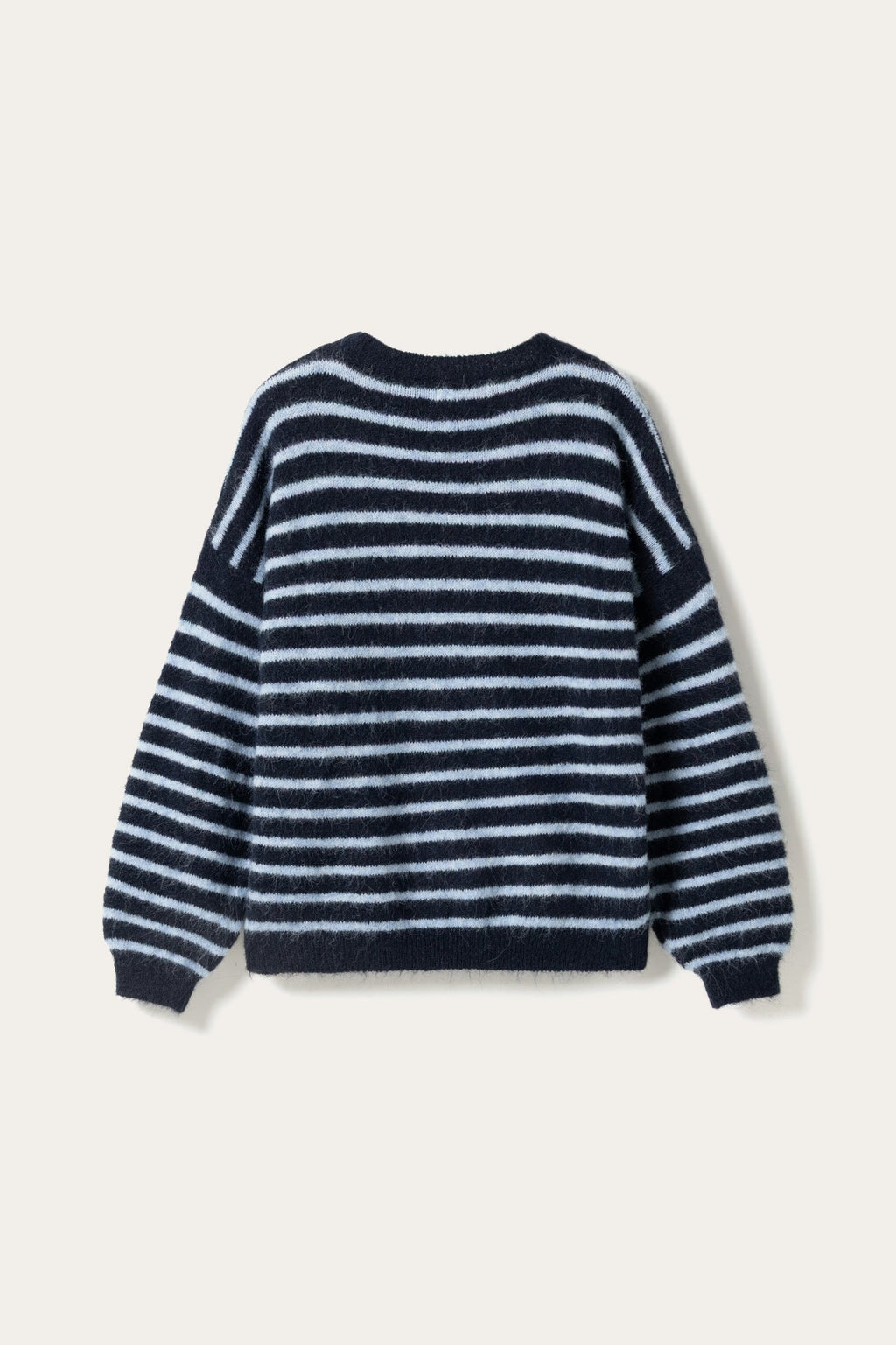 N-Mafalda Strick blau gestreift