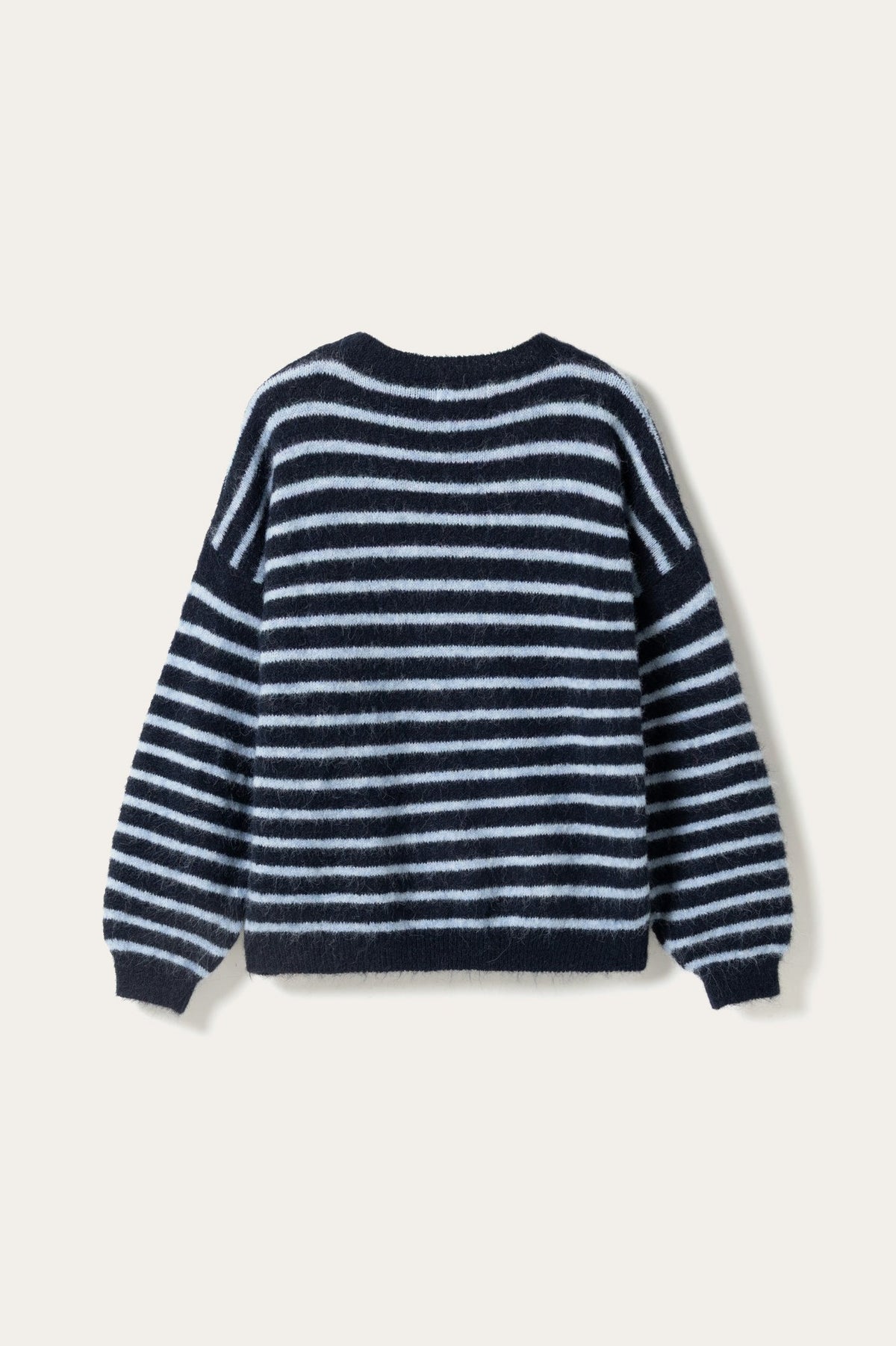 N-Mafalda Strick blau gestreift