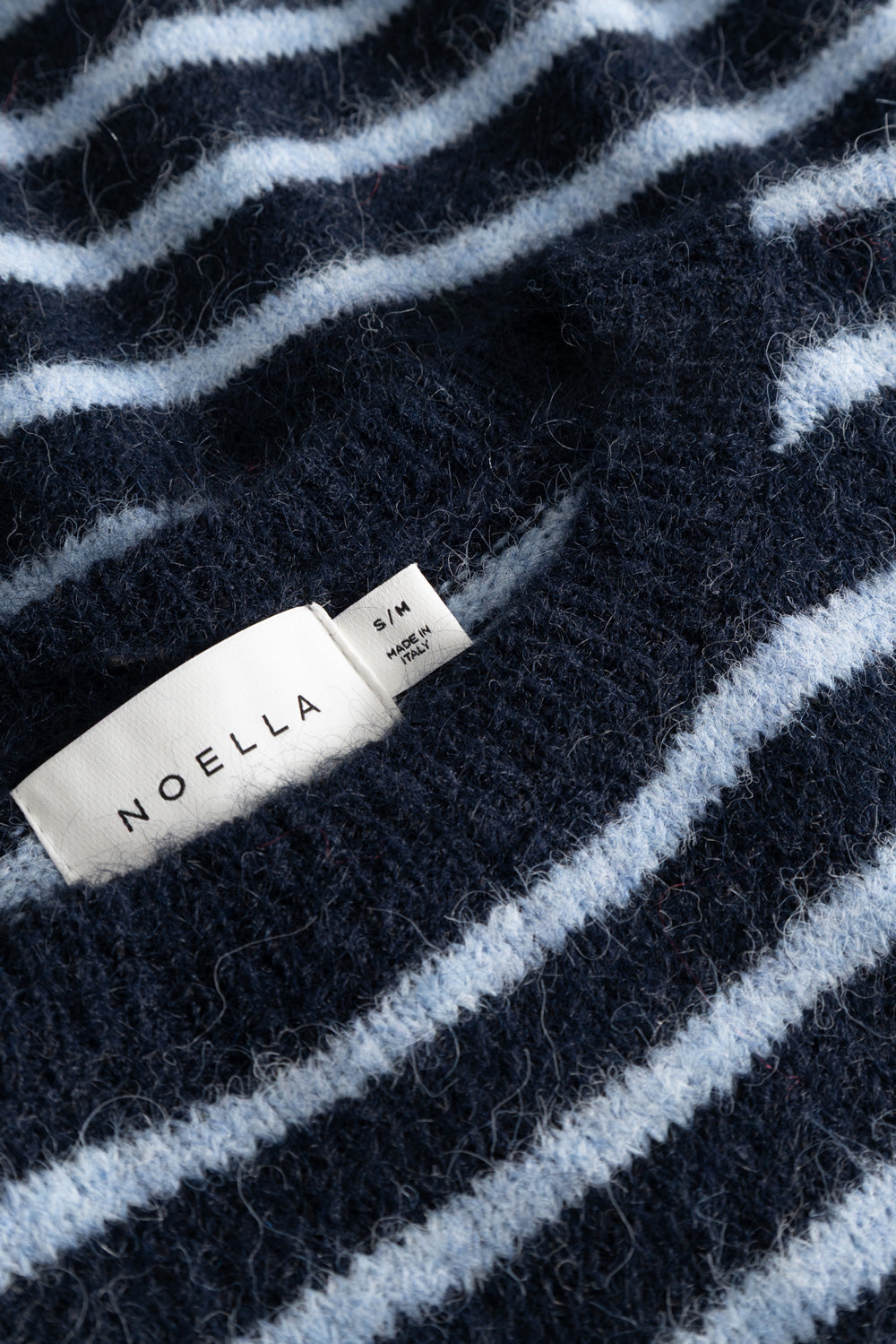 N-Mafalda Strick blau gestreift