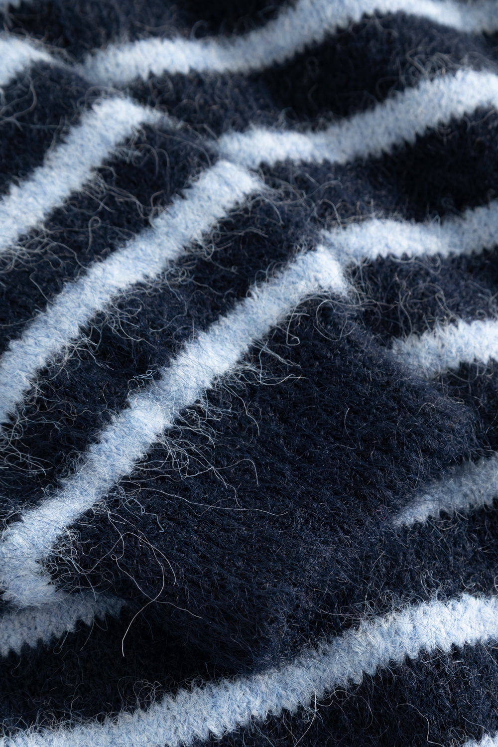 N-Mafalda Strick blau gestreift