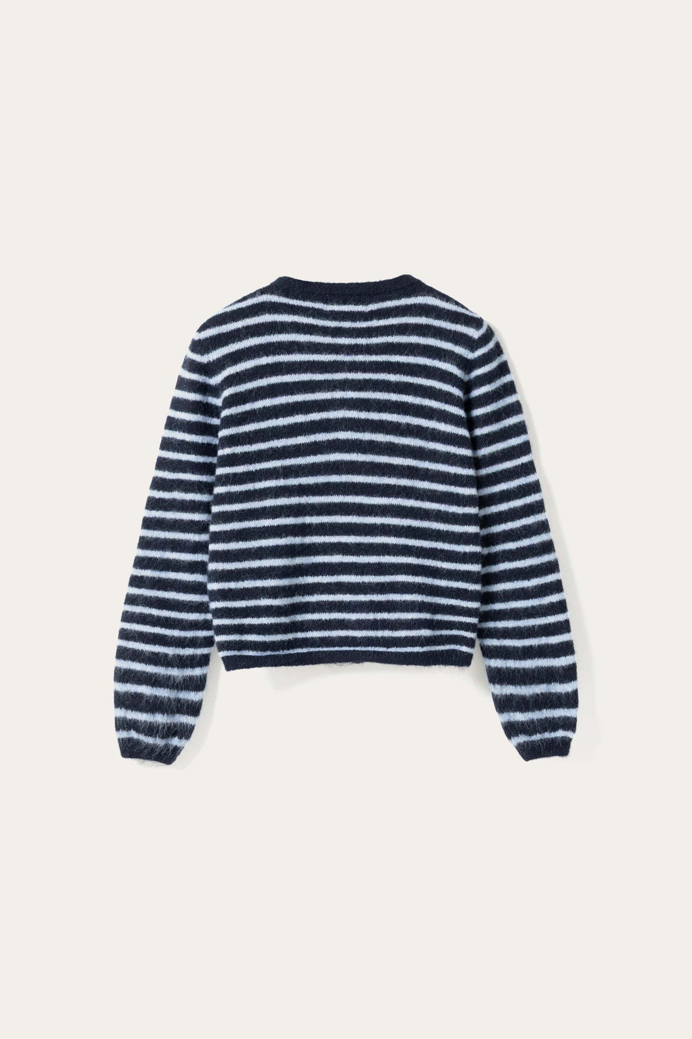N-Mertice Strickjacke Blaue Streifen