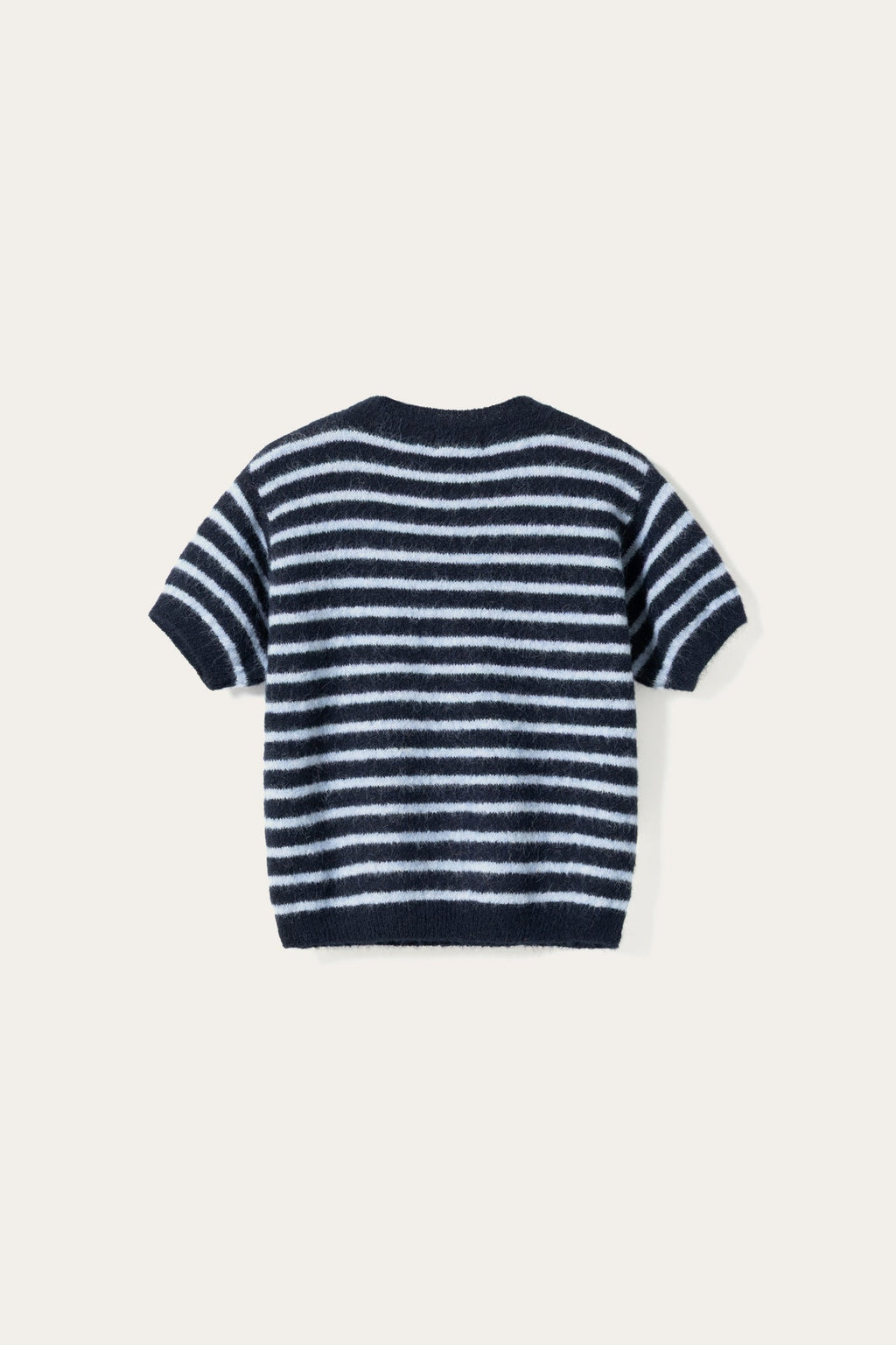N-Monikah SS Strick Blau Gestreift