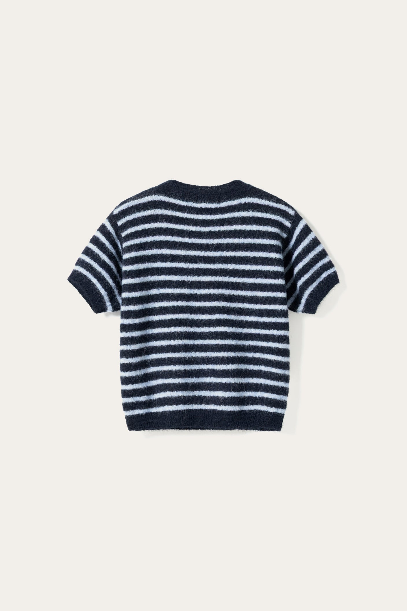 N-Monikah SS Strick Blau Gestreift
