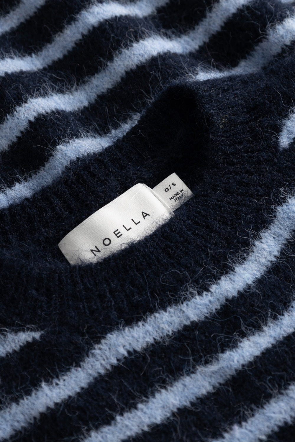 N-Monikah SS Strick Blau Gestreift
