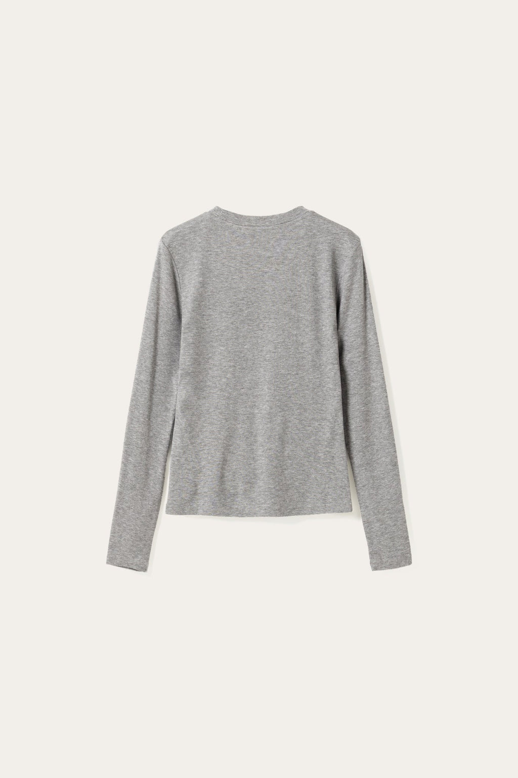 N-Lidie LS Top Mittelgrau Meliert