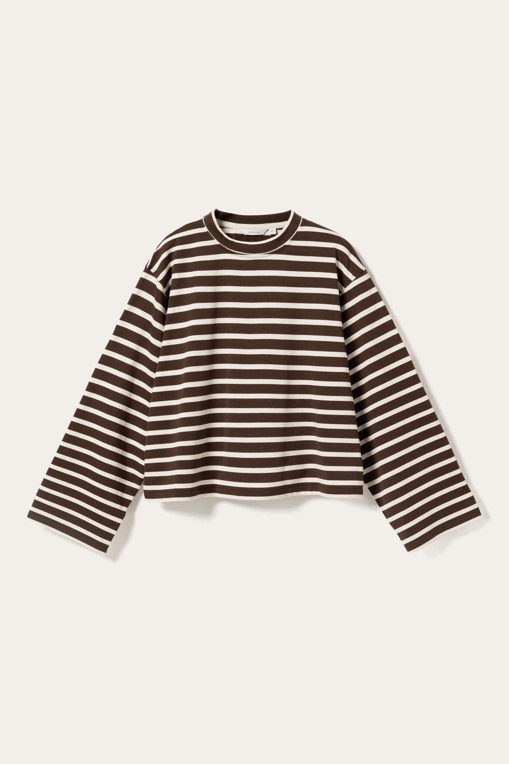 N-Maple LS T-Shirt Eton Brown Ivory Streifen