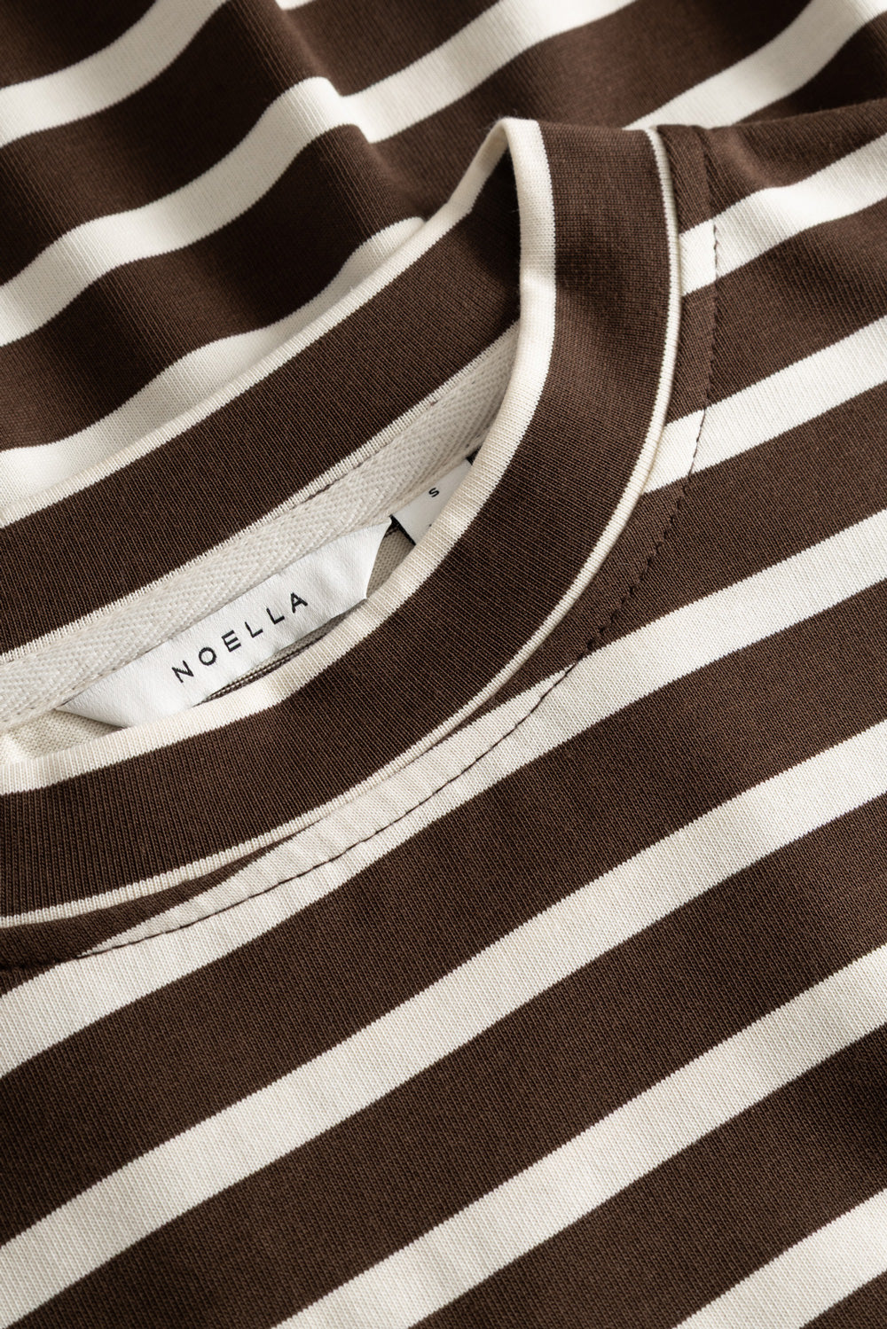 N-Maple LS T-Shirt Eton Brown Ivory Streifen