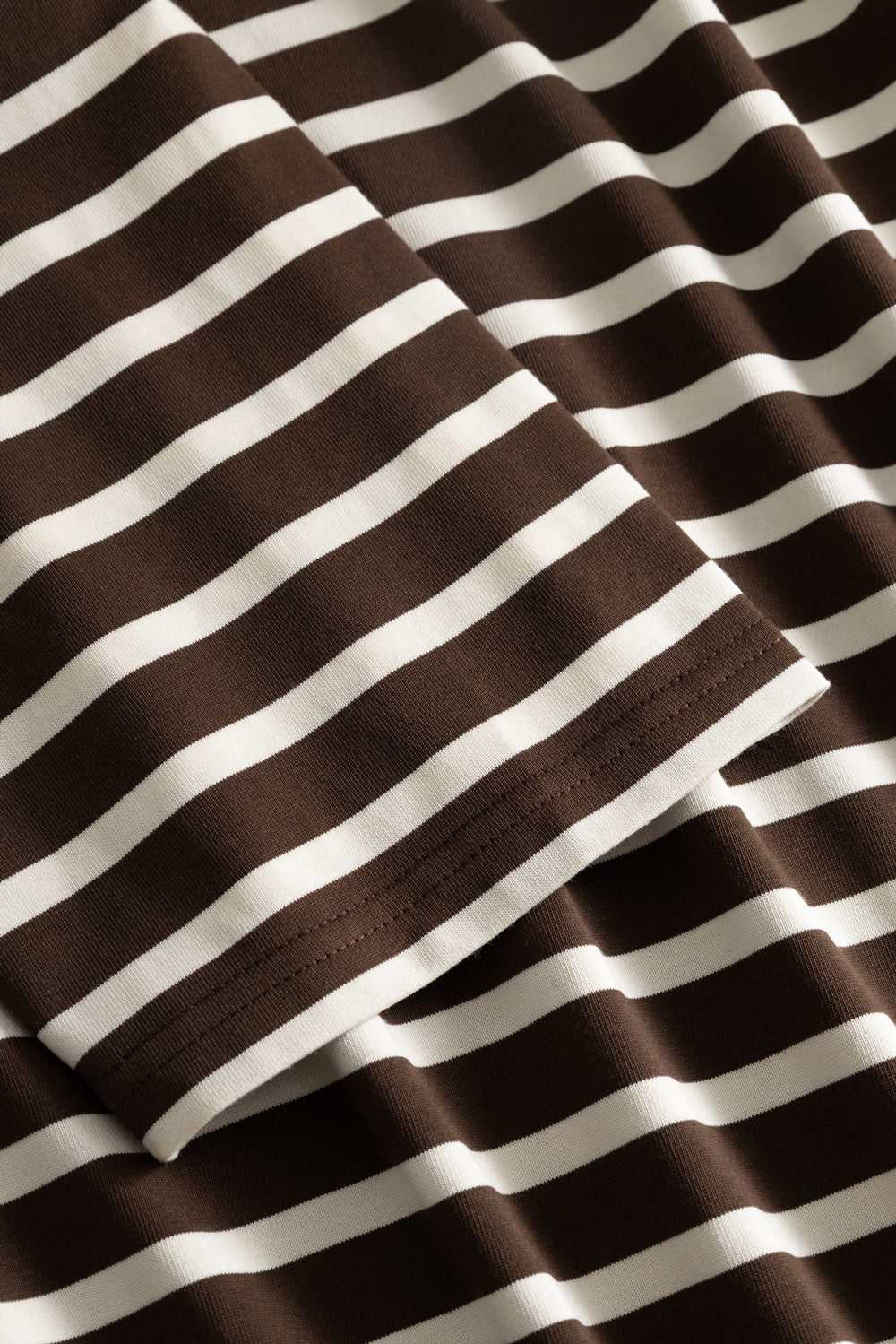 N-Maple LS T-Shirt Eton Brown Ivory Streifen