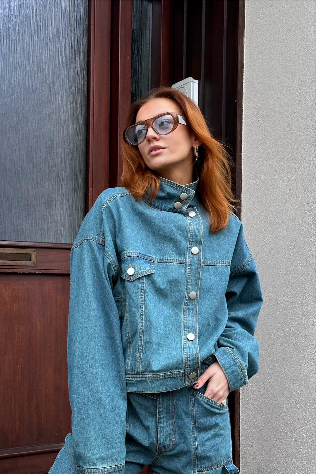 Kalifa Jacke Vintage Blue Wash