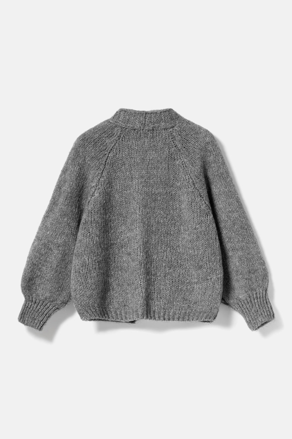 Fora Strickjacke Dunkelgrau meliert