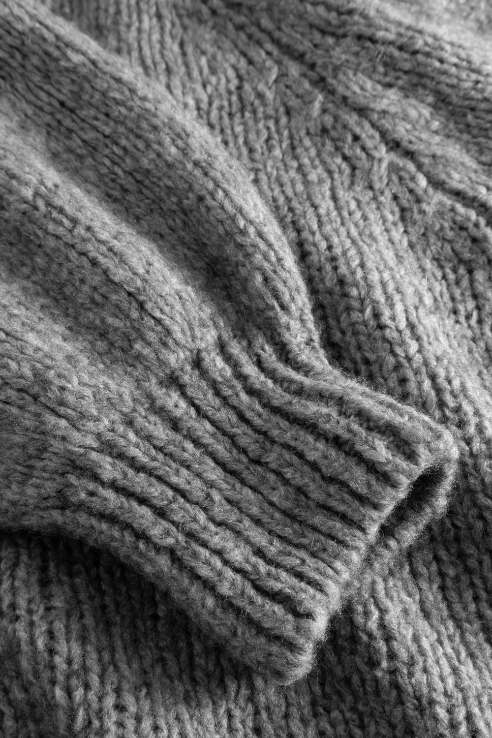Fora Strickjacke Dunkelgrau meliert