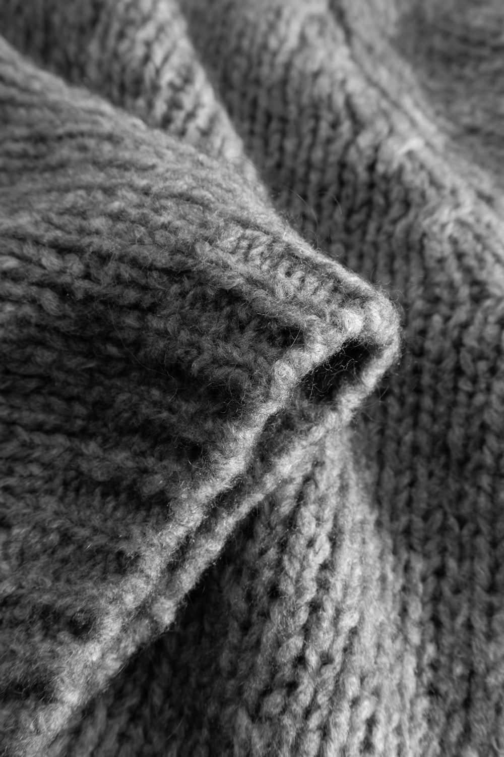 Fora Strickjacke Dunkelgrau meliert
