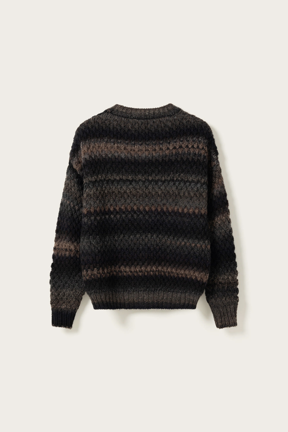 Gio Strickpullover Braungrau meliert