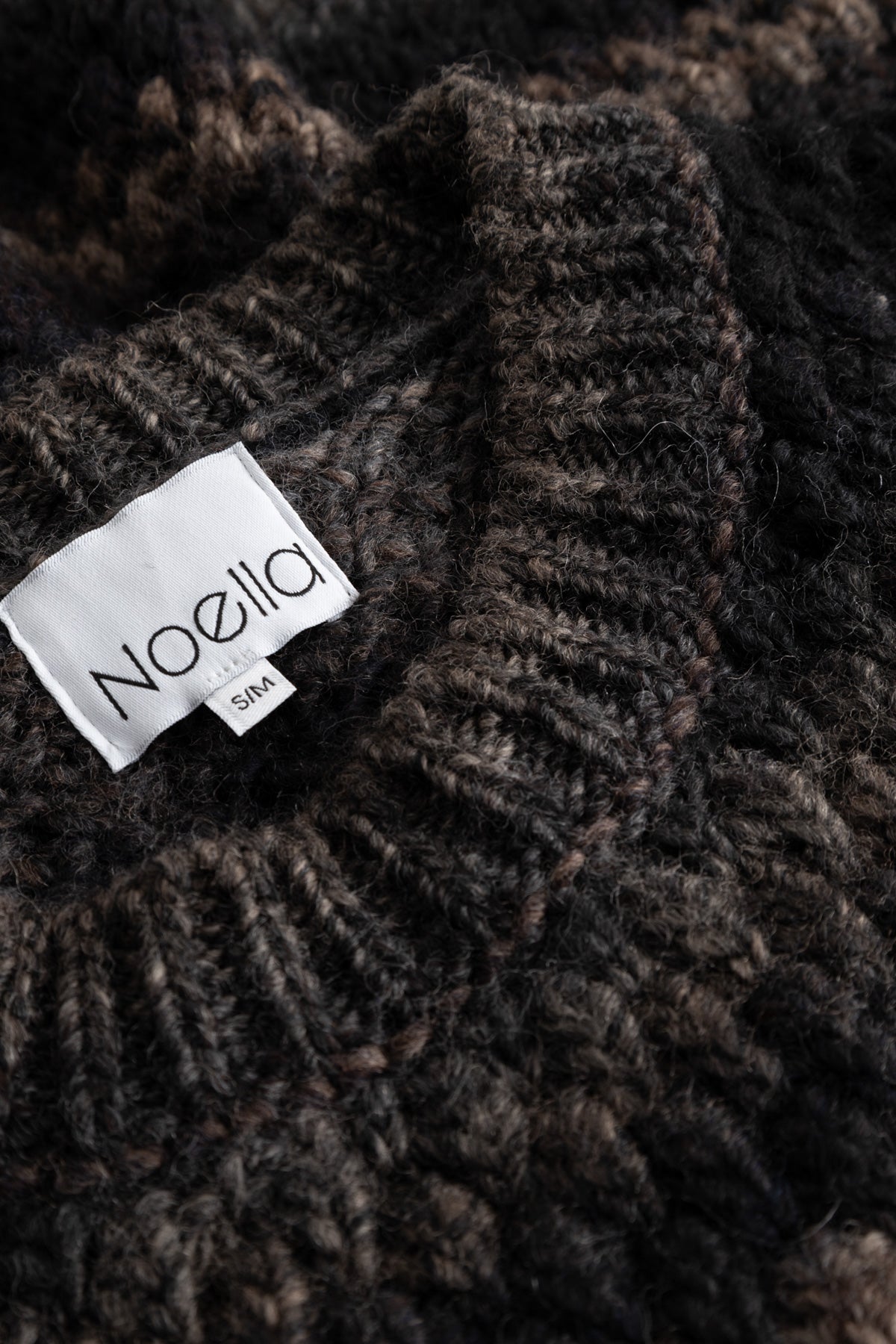 Gio Strickpullover Braungrau meliert