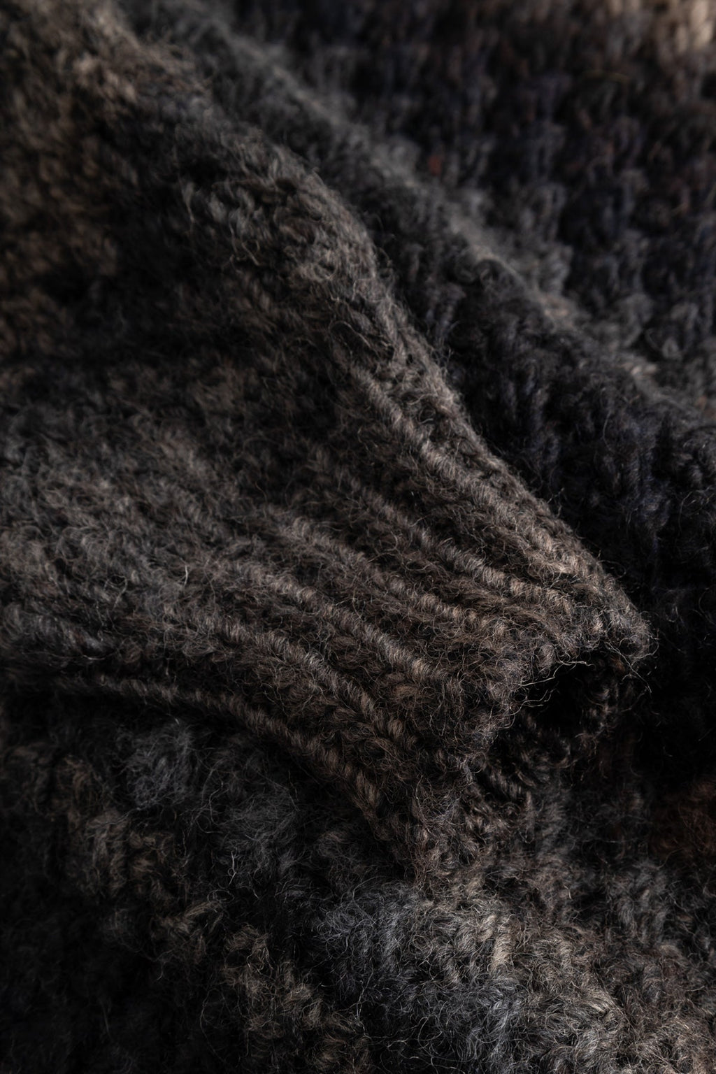 Gio Strickpullover Braungrau meliert