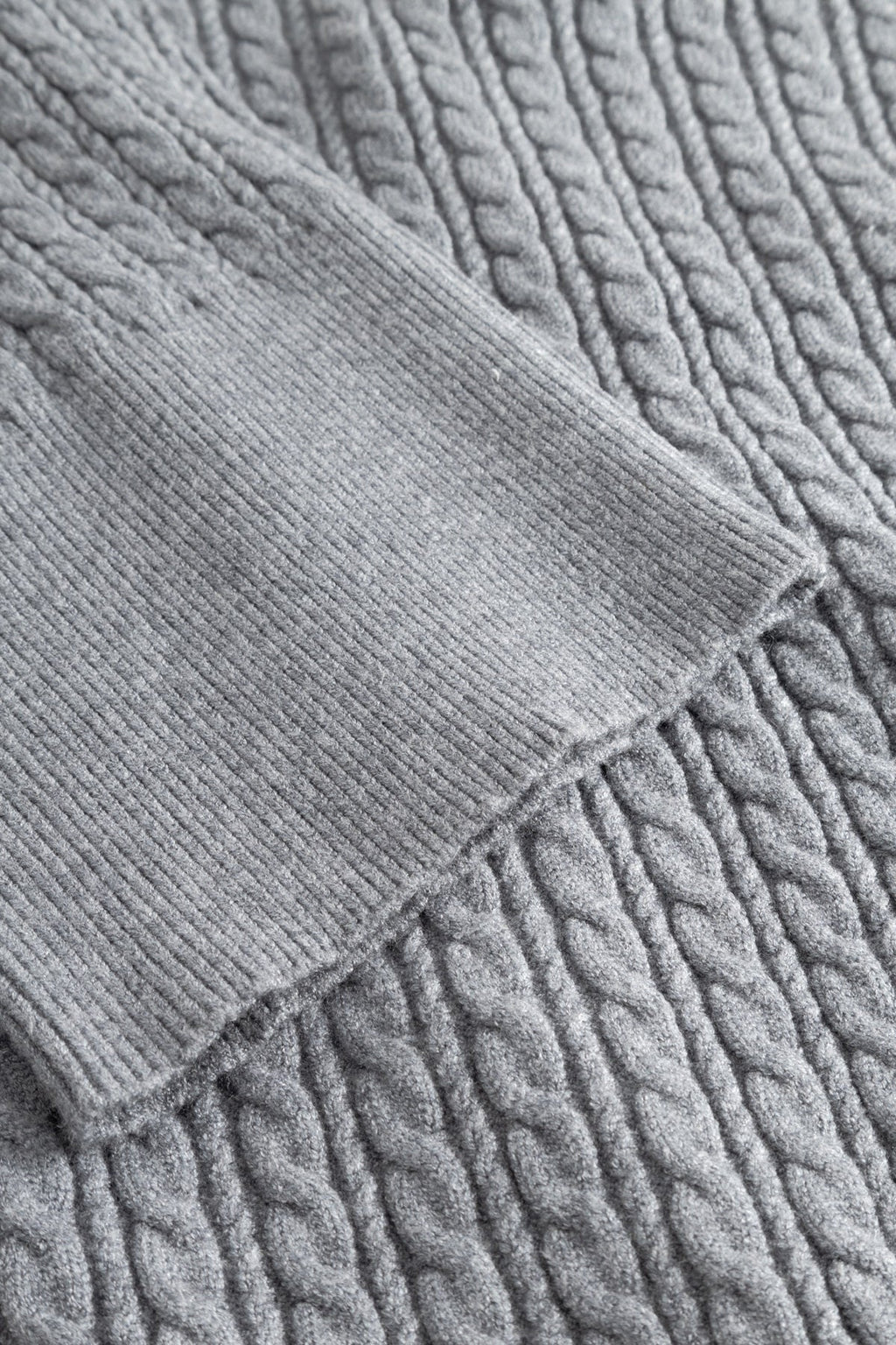 N-Lenyx Strickjacke Mittelgrau Melange