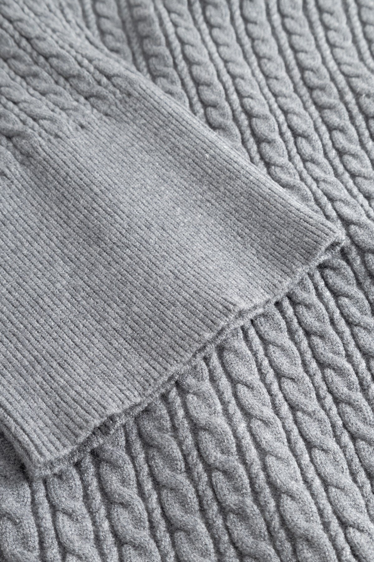 N-Lenyx Strickjacke Mittelgrau Melange